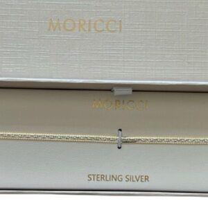 NEW Sterling Silver Moricci bracelet. 
14K gold plated. Lobster claw